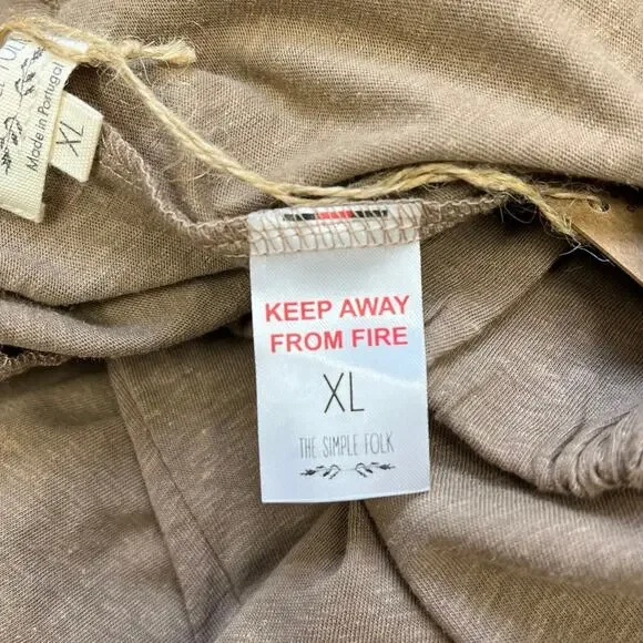 The Simple Folk Wildwood Summer Trouser Hemp Organic Cotton Wide Leg Pull On XL - Picture 9 of 11